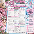Postpartum / Mom & Baby Nurse Brain Sheet | Mother Baby Report Sheet & Shift Organizer