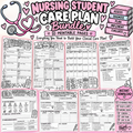 Nursing Student Care Plan Bundle | 10-Page Nursing Care Plan Printable Pack