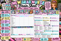 New Grad Nurse Brain Sheet | 4 Patient Nursing Report Sheet
