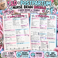 L&D + Postpartum Nurse Brain Sheet Bundle | Labor & Delivery + Mom & Baby Report Sheets