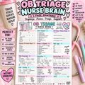 OB Triage Nurse Brain Sheet | Labor & Delivery Triage Report
